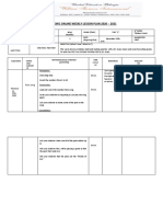 Academic Online Weekly Lesson Plan 2020 - 2021: Subject: Teacher: Grade (Class) : #Week