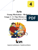 Art4 - q1 - Mod1 - 1.1 - Disenyo Sa Kultural Na Pamayanan NG Luzon - FINAL