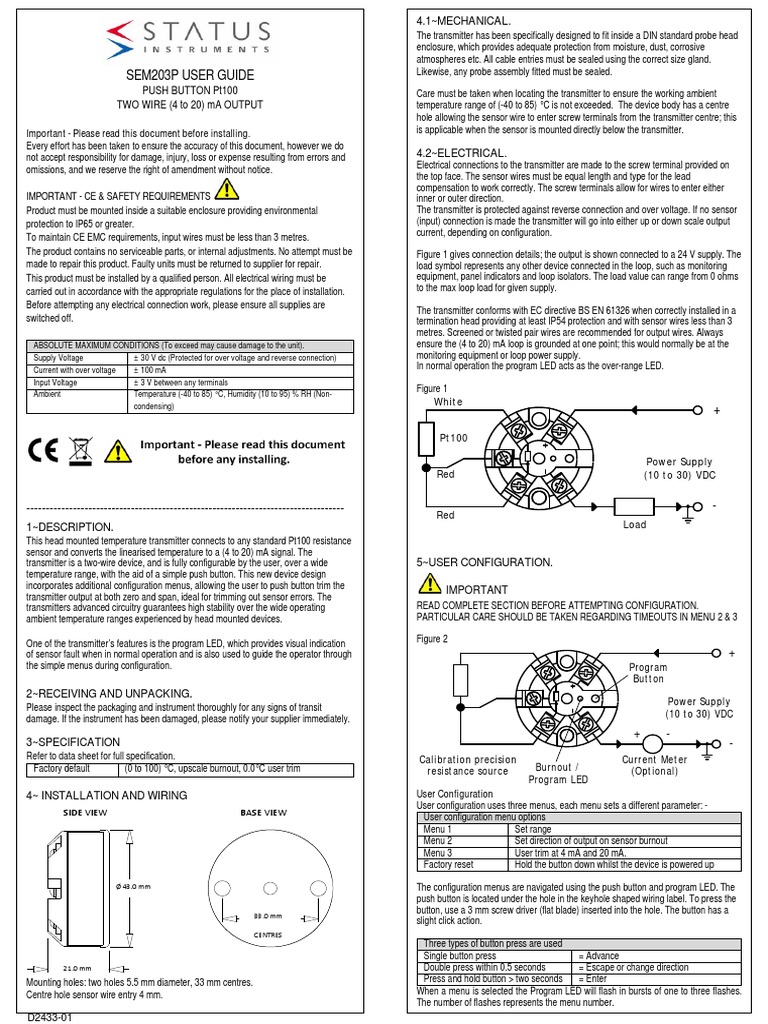 User Guide - Sem203p | PDF | Menu (Computing) | Power Supply