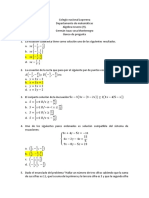 Banco de Pregunta ALGEBRA