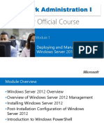 Network Administration I: Microsoft Official Course