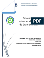 Proceso de Ortonormalización de Gram-Schmidt