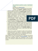 Cómo Crear Una Actitud Positiva Autoestimagenes Etica