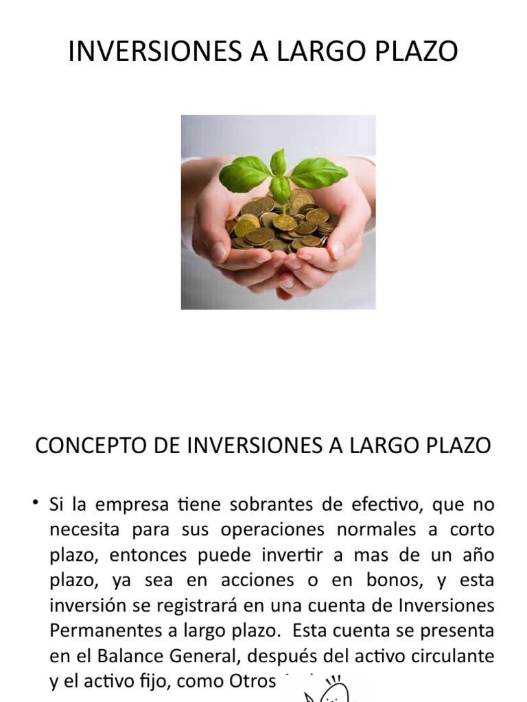 Inversiones A Largo Plazo | PDF | Interés | Compartir (Finanzas)