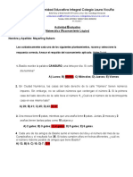 Evaluación Hab. N, 2do Año Razonamiento Lògico