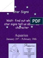 Star Signs: Walt-Find Out What Our Star Signs Tell Us About Our Character