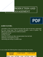 Crop Production and Management: N.C. Aparajitha Department of Physical Science 1020719BD015