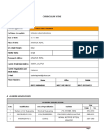 Curriculum Vitae: A. Personal Details Civil/Structural Engineer