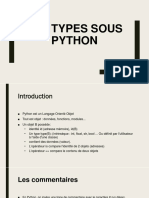 Les Types sous Python