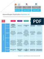 Plan Semanal Aprende en Casa Educacion Primaria Semana-40