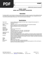 ARINC 429 To SYNCHRO CONVERTER 44SM7A001C