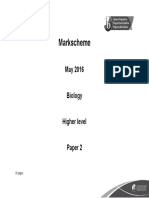 M16 Biology HL Paper 2 Markscheme