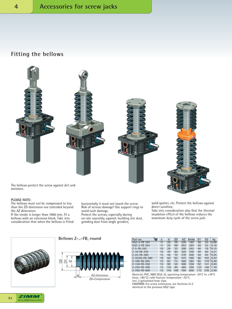 Accessories SR Series - en | PDF | Bearing (Mechanical) | Screw