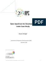 Open Spectrum for Development - India Case Study