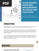 Ce268 General Surveying Measurement of Angles and Directions