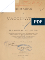 Vaccination: Remarks