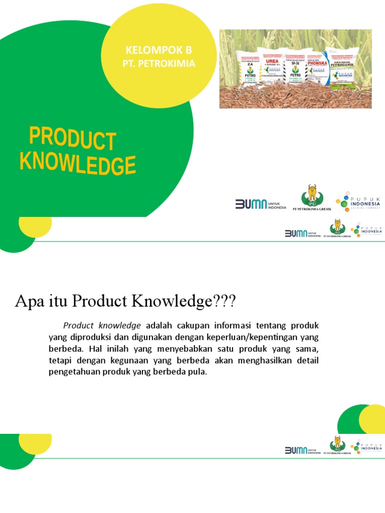 Product Knowledge - Kelompok B | PDF