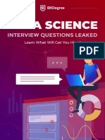 Data Science Interview Questions Leaked