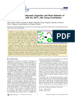 Dufal, Et Al. (2014) - Prediction of Thermodynamic Properties and Phase Behavior of Fluids and Mixtures With the SAFT‑γ Mie G-C EoS