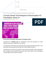 Contoh Desain Pembelajaran Keterampilan 4C Pendidikan Abad 21