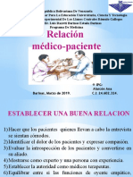 Seminario, Relacion Medico Paciente