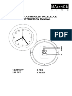 Radio-Controlled Wallclock Instruction Manual