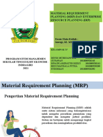 Material Requierment Planning (MRP) Dan Enterprise Resource Planning (Irp)