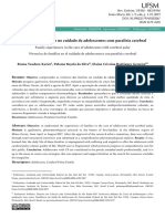 Vivências de Famílias No Cuidado de Adolescentes Com Paralisia Cerebral