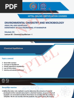 Environmental Chemistry and Microbiology: Nptel