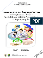 EsP9 Q2 MOD6 - Ang Kabutihang Dulot NG Paggawa Tungo - Final