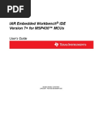 Iar Embedded Workbench Ide Version 7+ For Msp430™ Mcus: User'S Guide