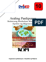 Araling Panlipunan: Ikalawang Markahan Modyul 7: Epekto NG Migrasyon