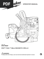 Milwaukee 18V Fuel Magnetic Drill Skin M18FMDP0C Product Manual