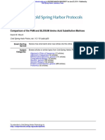 Comparison of The PAM and BLOSUM Amino Acid Substitution Matrices