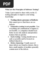 Testing Shows Presence of Defects: But Cannot Prove That There Are No Defects