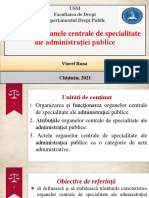 Tema 6: Organele Centrale de Specialitate Ale Administraţiei Publice