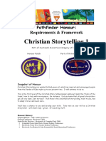 Christian Storytelling 1 Honour Requirements Framework