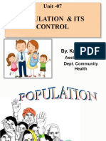 Population and Its Control by Kailash Nagar