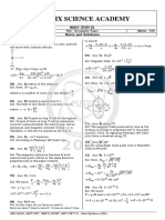 Matrix Science Academy: NEET 2020-21 Hints and Solutions