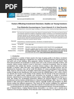 Factors Affecting Investment Decisions Studies On Young Investors