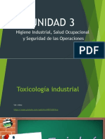 U3. Higiene Industrial, Salud Ocupacional