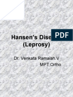 Hansen's Disease (Leprosy) : Dr. Venkata Ramaiah.V MPT Ortho