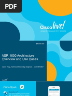 ASR 1000 Architecture Overview and Use Cases