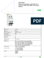 Product Datasheet: Miniature Circuit-Breaker, Acti9 iC60N, 2P, 2 A, D Curve, 6000 A (IEC 60898-1), 50 Ka (IEC 60947-2)
