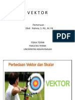 Vektor: Pertemuan: Oleh: Rahma, S. PD., M. PD