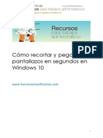 Cómo recortar y pegar pantallazos rápidamente en Windows 10