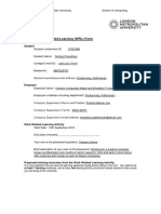 FC6W51 Work Related Learning (WRL) Form: Student