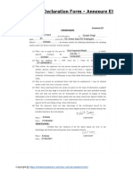 HSSC Self Declaration Format Form Annexure E1 Signed