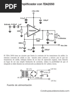 Amplificador Con TDA2050 B | Amplificador | Bienes manufacturados