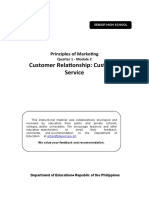 Customer Relationship: Customer Service: Principles of Marketing